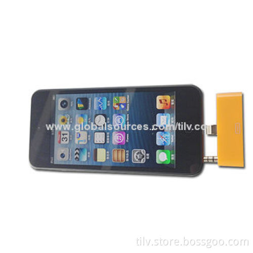Mini Wireless FM Radio Car Audio Adapter for iPhone 5, Measures 45*20*7mm